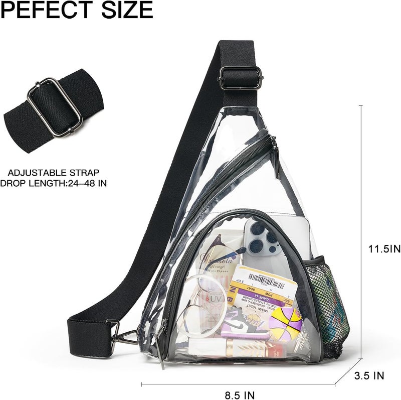 LATMAP 7L Sling Bag For Women Men Backpack Fanny Pack Crossbody Chest Travel Shoulder Belt Bags Purse Handbag PU Leather - Image 4